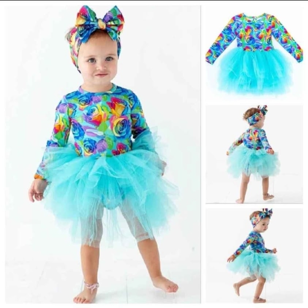 🔥 HP 🔥 Kaleidorose Bums & Roses Tutu Dress